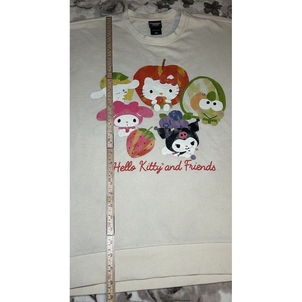 Hello Kitty & Friends Sanrio Fruits Crewneck Women's Large Sweater - Picture 10 of 10